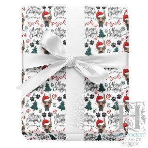 Cadeau Papier d'emballage de Noël pour Dogue Allemand