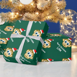 Cadeau Papier d'emballage de Noël pour enfants avec un si