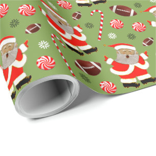 Cadeau Papier d'emballage de Noël pour le football