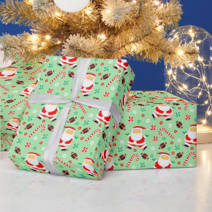 Cadeau Papier d'emballage de Noël pour le football