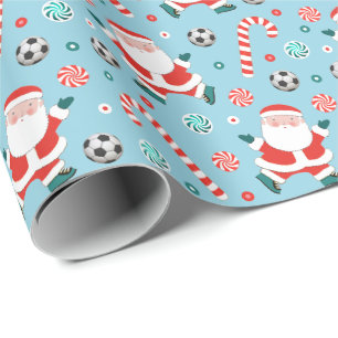 Cadeau Papier d'emballage de Noël pour le football