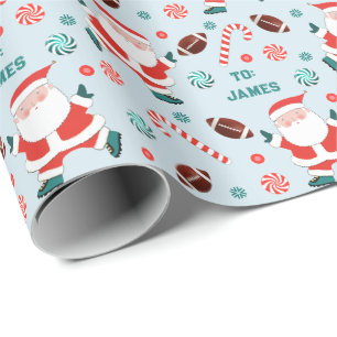 Cadeau Papier d'emballage de Noël pour le football