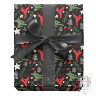Cadeau Papier d'emballage de Noël sur les arts martiaux