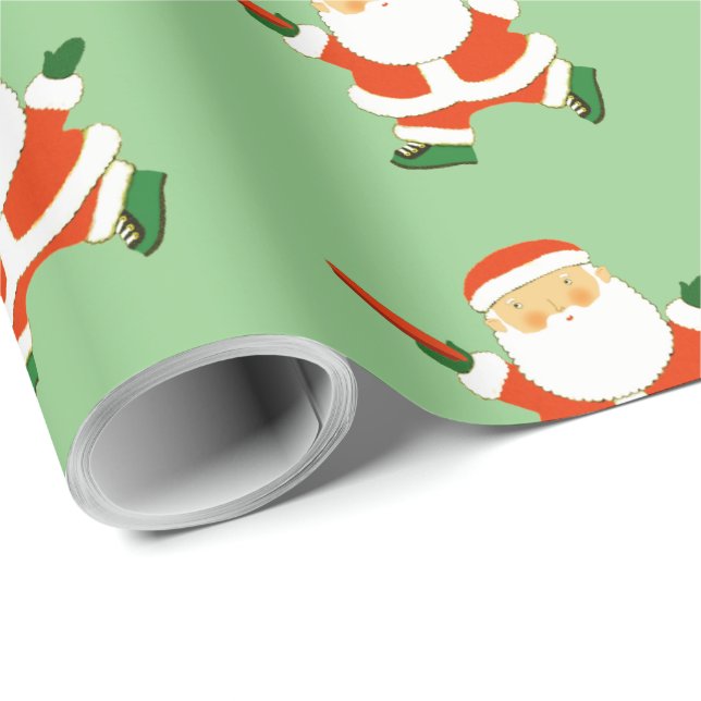 Cadeau Papier d'emballage de Noël Ultimate Frisbee (Coin rond)
