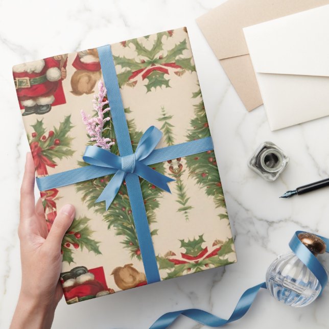 Cadeau Papier d'emballage de Noël vintage (Cadeaux)