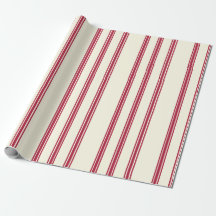 Papier d'emballage de Noël vintage à motif de cann