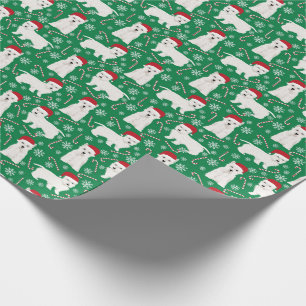 Cadeau Papier d'emballage de Noël Westie