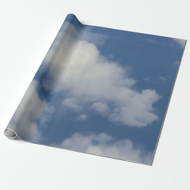 Cadeau Papier d'emballage de nuages (Déroulé)