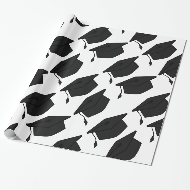 Cadeau PAPIER D'EMBALLAGE de PAC noire et blanche (Déroulé)
