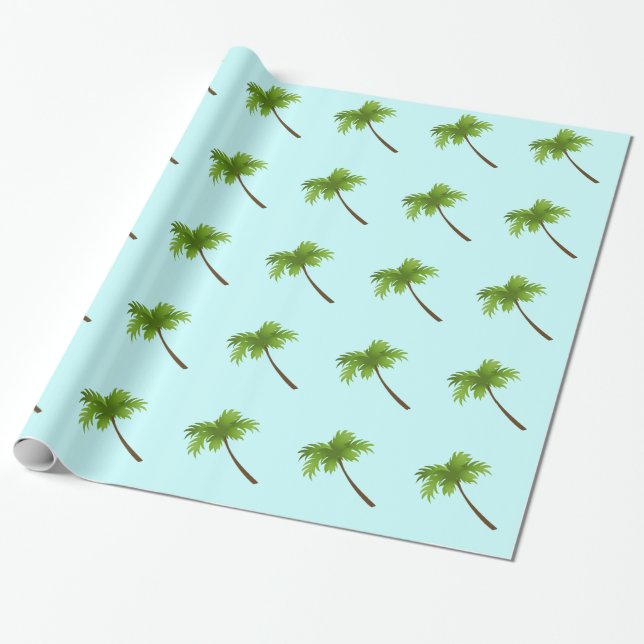 Cadeau Papier d'emballage de palmiers (Déroulé)