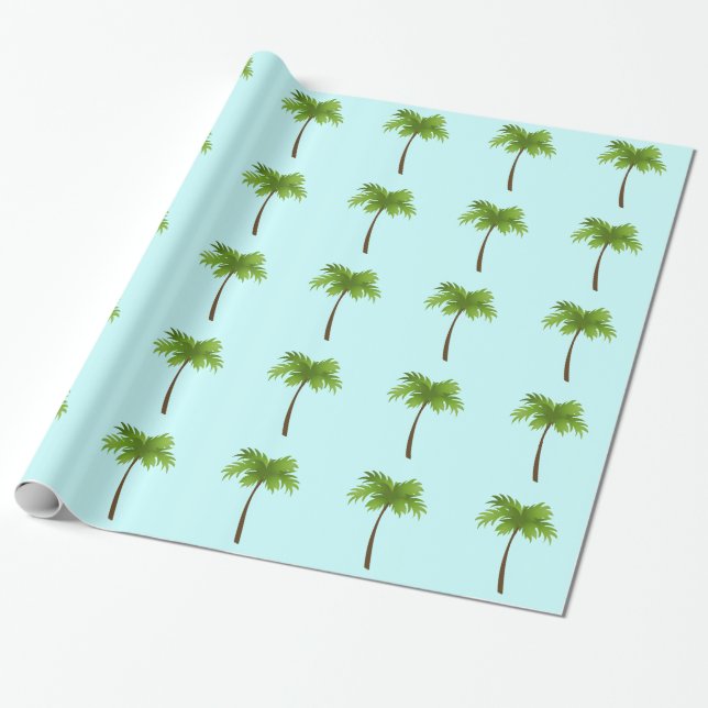 Cadeau Papier d'emballage de palmiers (Déroulé)