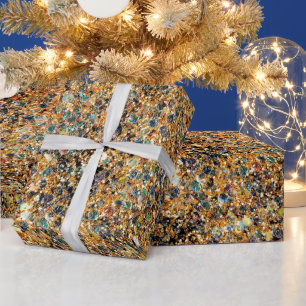 Cadeau Papier d'emballage de parties scintillantes