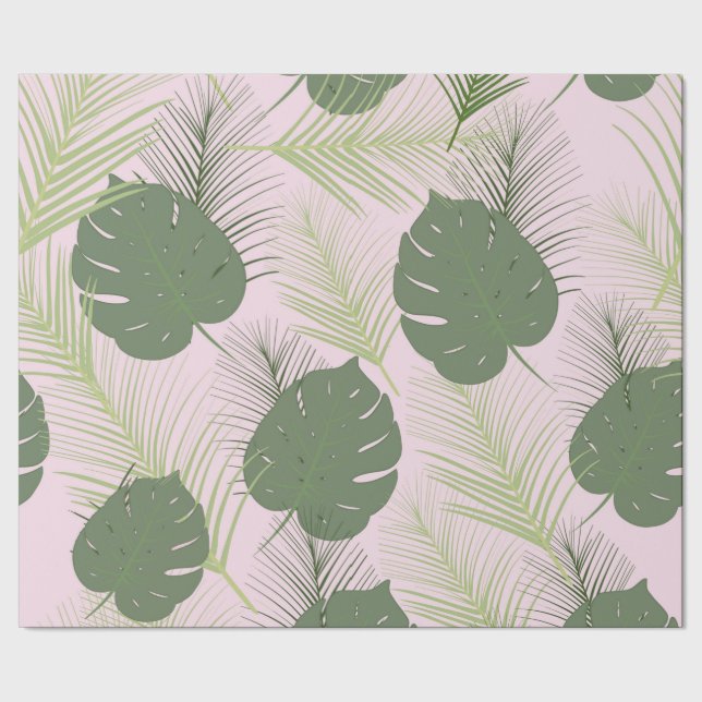 Cadeau Papier d'emballage de paume rose (Couture)