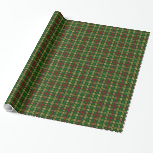 Cadeau Papier d'emballage de plaid de tartan de MacMillan (Déroulé)