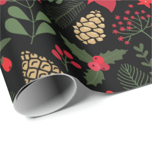 Cadeau Papier d'emballage de poinsettia