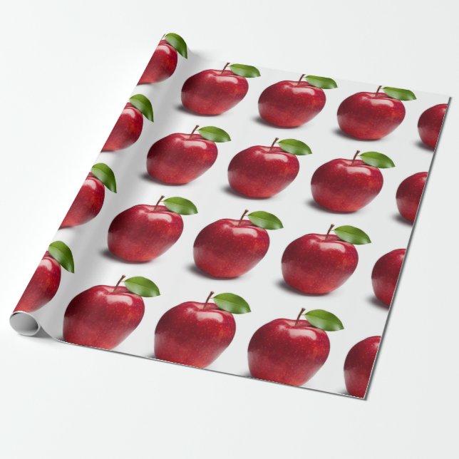 Cadeau Papier d'emballage de POMMES (Déroulé)