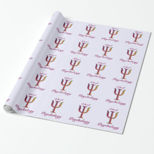 Cadeau Papier d'emballage de psychologie d'école