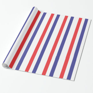Cadeau Papier d'emballage de rayure rouge, blanche et