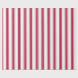 Cadeau Papier d'emballage de rayures rouges de filet