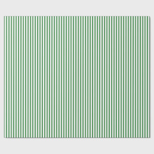 Cadeau Papier d'emballage de rayures vertes de filet