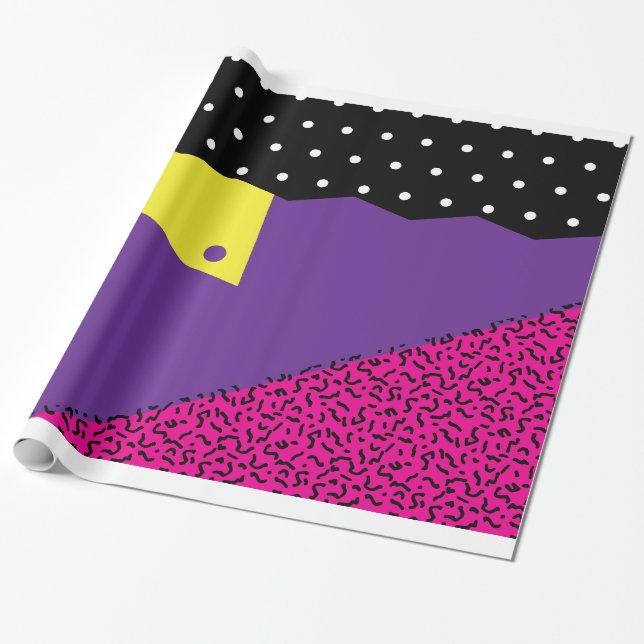 Cadeau papier d'emballage de retour en arrière des années (Déroulé)