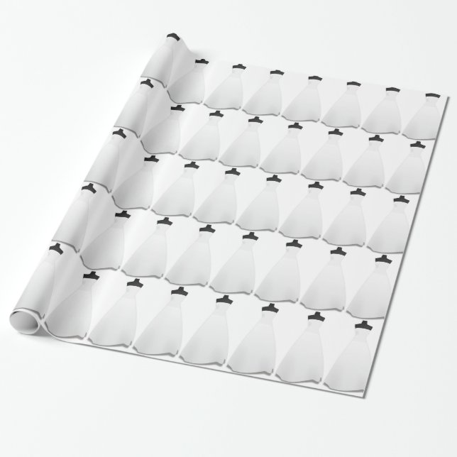 Cadeau Papier d'emballage de robe de mariée (Déroulé)
