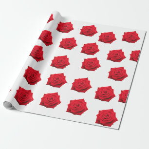Cadeau Papier d'emballage de roses rouges