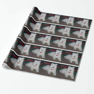 Cadeau Papier d'emballage de Samoyed