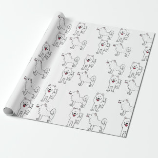 Cadeau Papier d'emballage de Samoyed