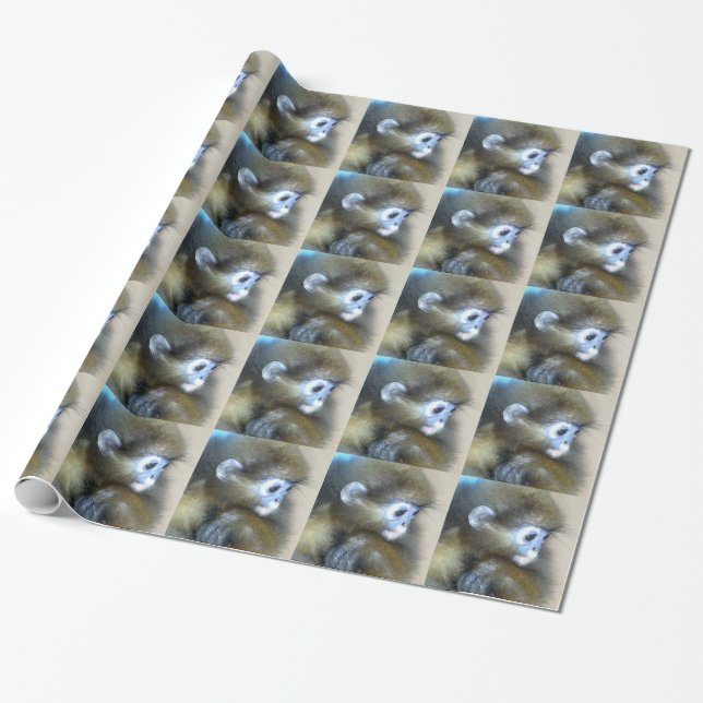 Cadeau Papier d'emballage de singe (Déroulé)