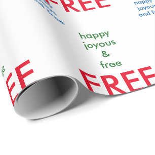 Cadeau Papier d'emballage de sobriété !