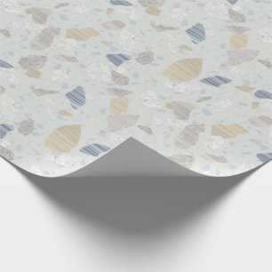 Cadeau Papier d'emballage de sol de mosaïque d'impressio