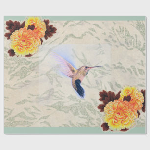 Cadeau Papier d'emballage de SOUCI de COLIBRI