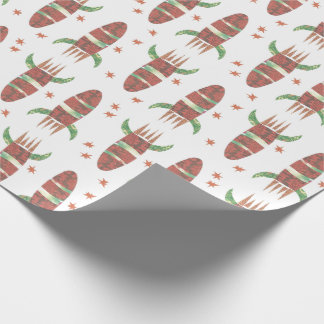 Cadeau Papier d'emballage de soufflage de Rocket