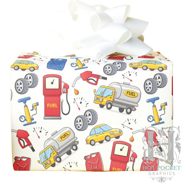 Cadeau Papier d'emballage de station-service (Créateur téléchargé)