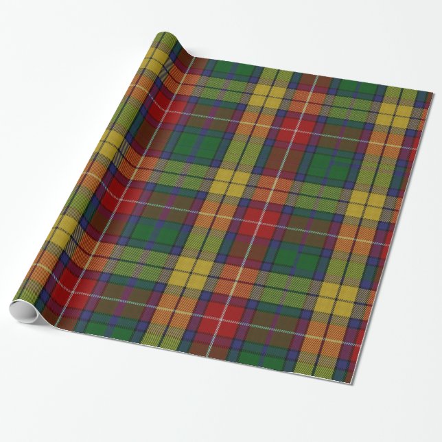 Cadeau Papier d'emballage de tartan de Buchanan (Déroulé)