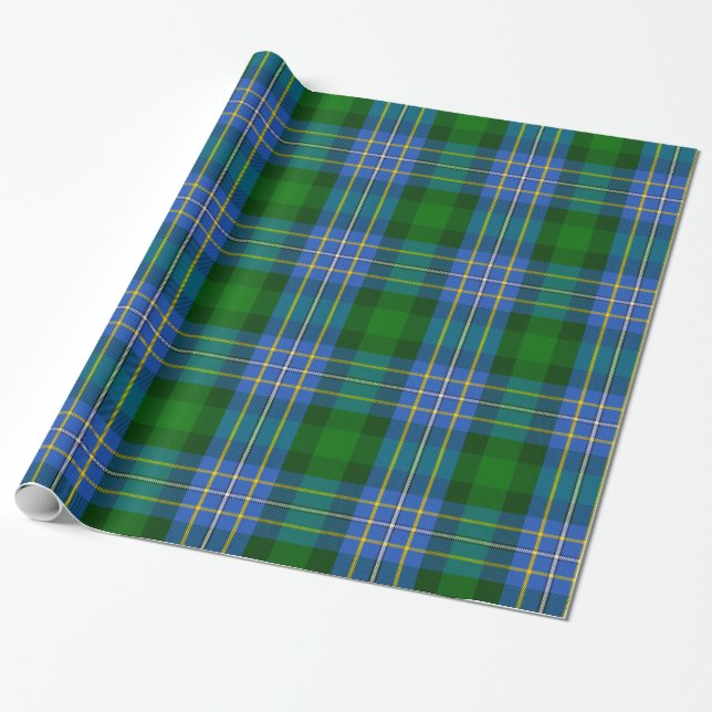 Cadeau Papier d'emballage de tartan de Hughes (Déroulé)