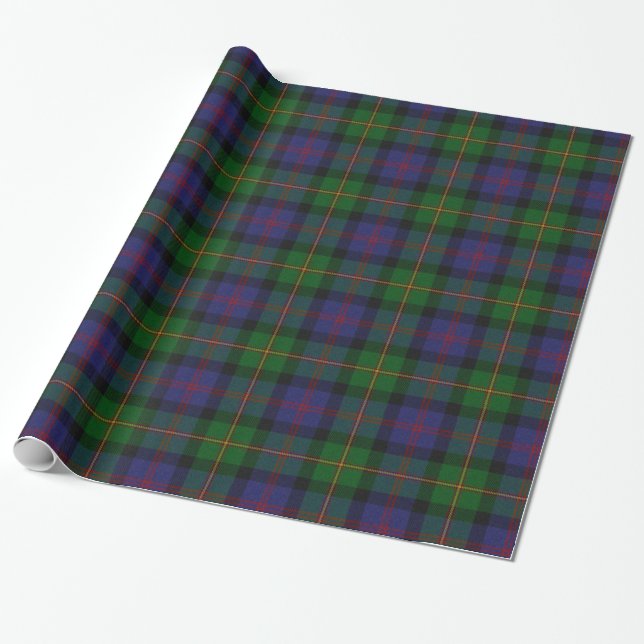 Cadeau Papier d'emballage de tartan traditionnel de Logan (Déroulé)