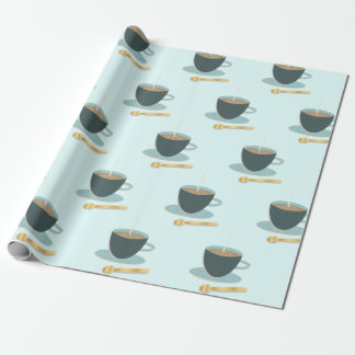 Cadeau Papier d'emballage de tasse et soucoupe de thé