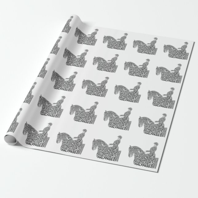 Cadeau Papier d'emballage de termes faits sur commande de (Déroulé)