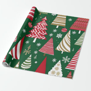 Cadeau papier d'emballage de terre de noël