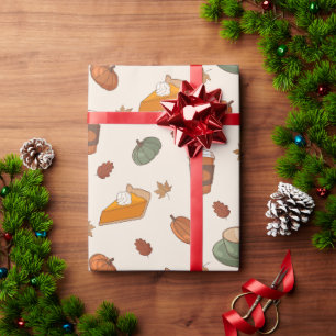 Cadeau Papier d'emballage de Thanksgiving au Pumpkin Spic