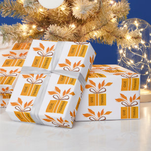 Cadeau Papier d'emballage de Thanksgiving Remerciez