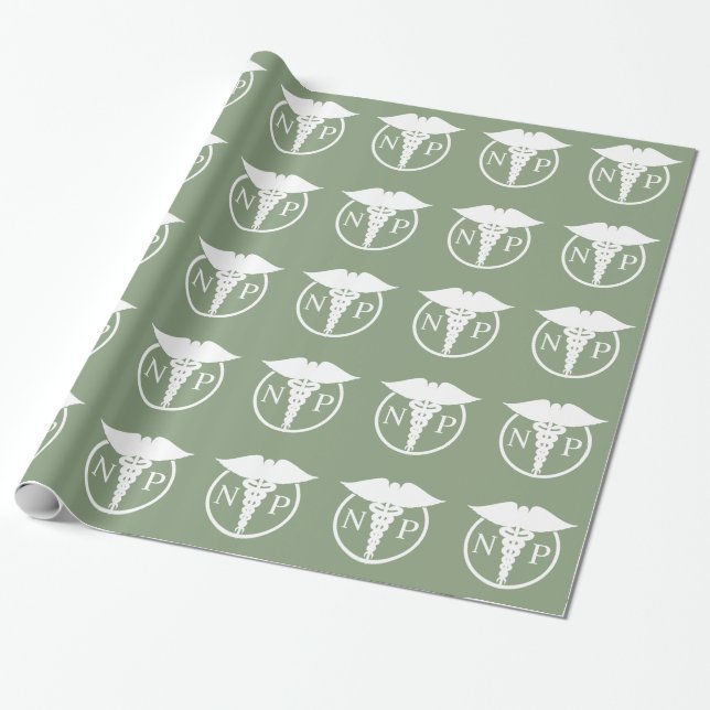 Cadeau Papier d'emballage de thème de motif Médicale (Déroulé)