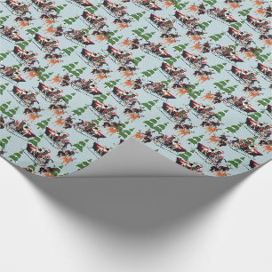 Cadeau Papier d'emballage de traîneau de Coonhound