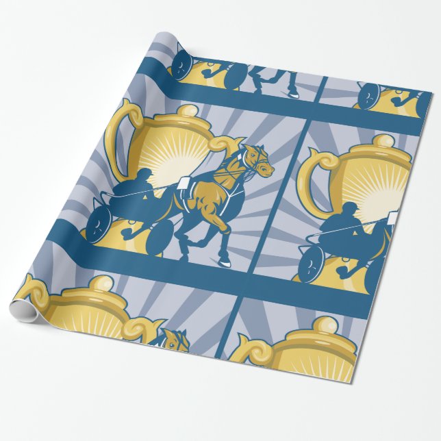 Cadeau Papier d'emballage de trot attelé (Déroulé)