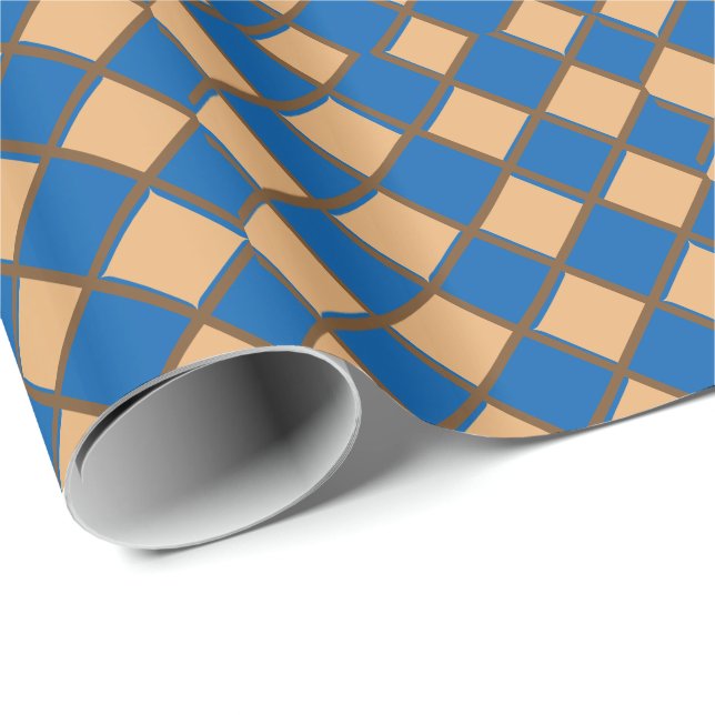 Cadeau Papier d'emballage de vacances Arlequin (Coin rond)