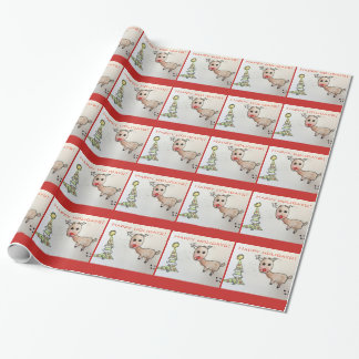Cadeau Papier d'emballage de vacances de renne par Stella