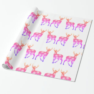 Cadeau Papier d'emballage de vacances d'hiver de flocons