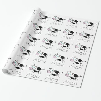 Cadeau Papier d'emballage de vache à MOO